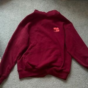 White Fox Boutique Burgundy Sweatshirt